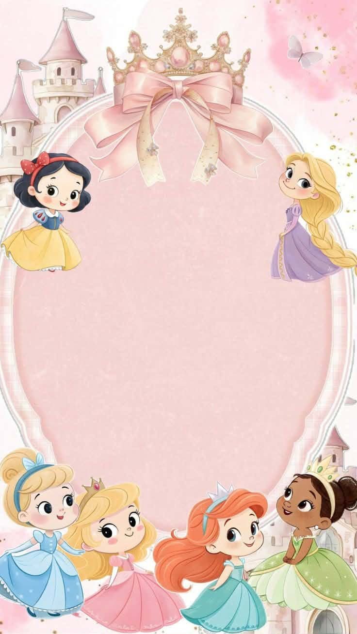 Marco decorativo de princesas